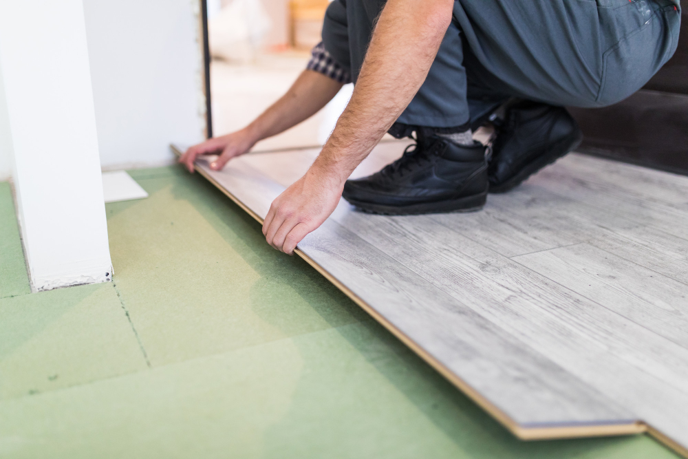 laying new floor